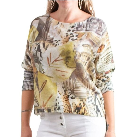 Gigi Moda Donatella City Sweater Made In Italy Size L - Picture 1 of 10
